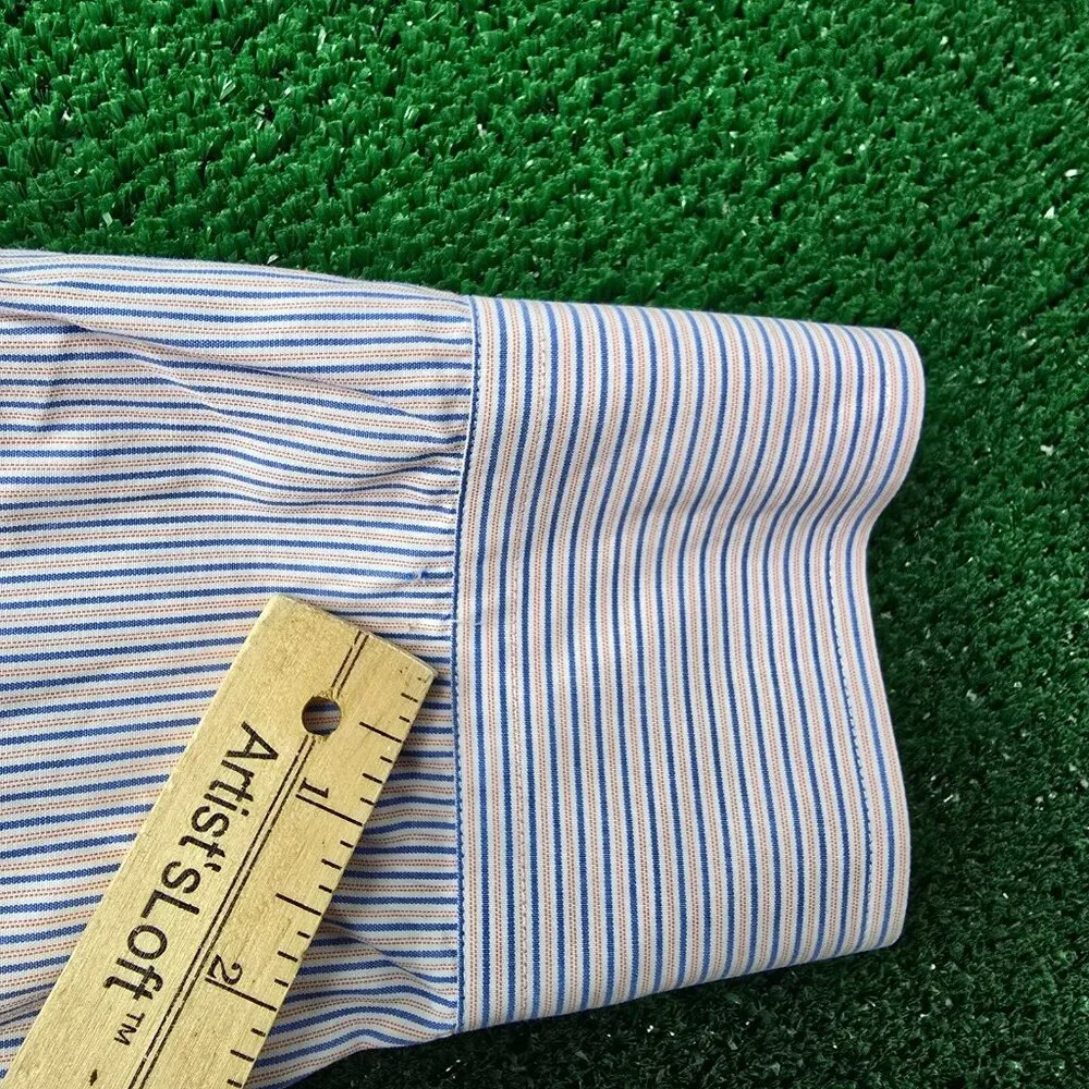 Untuckit Shirt Mens 3XL Striped Button‎ Down Long Sleeve Preppy Work Casual